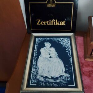 Villeroy & Boch Ltd Ed. Muttertagsplatte(Mother's Day Plate) "Liebe"(Love) 1979